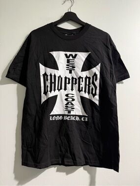 West Coast Choppers Black Graphic Tee - Long Beach CA